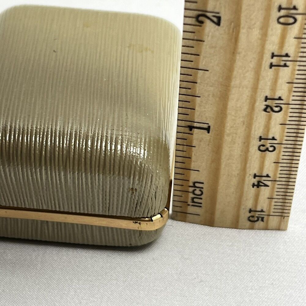 Vintage Jewelry Box For Earrings Branded 14KT. Gold RL Nostalgic Unique Gift Box - Picture 9 of 9